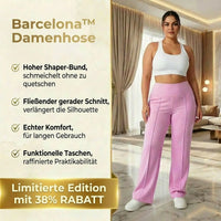 Barcelona™ Damenhose mit hohem, formendem Bund und geradem, lockerem und komfortablem Schnitt – Rosa