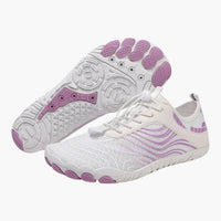 Barfußschuhe für Damen und Herren – Weiß und Lila