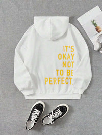 Sabrina | Stylischer Bedruckter Oversize Hoodie – Weiß