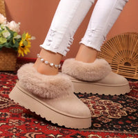 Dreisha | Wasserdichte Schneestiefel für Frauen mit dicker Sohle, rutschfest – Beige