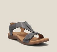 Bequeme orthopädische Sandalen für Frauen – vegan, stilvoll und unterstützend – Grau