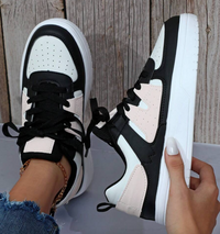 Stilvolle und bequeme Sneaker in einem einzigartigen Design – Schwarz rosa