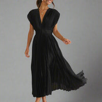 Alica | Elegantes Maxikleid für besondere Gelegenheiten – Schwarz