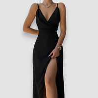 Amalia | Langes elegantes Kleid – Schwarz