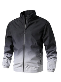 Iremira | Windbreaker-Jacke für Männer mit Farbverlauf – Schwarz