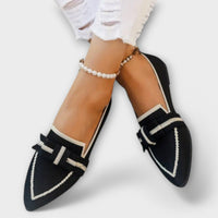 Mara | Elegante Knotenschuhe – Schwarz