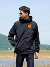 Irenelle | Legere, leichte Windbreaker-Jacke für Männer - Polyester – Schwarz
