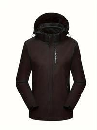 Ellistyn | Wasserdichte, winddichte Hardshell- und Fleece-Thermo-Innenjacke – Schwarz