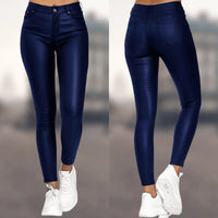 Carolin | Damen Lederhosen – Blau
