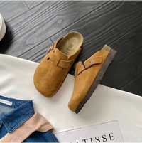 Jack | Herren Lässig Slip-on Clog Sandalen – Braun