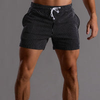 Superstretchige Trainingsshorts für Herren – Schwarz