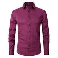 ASGER - KNITTERFREIES HEMD – Rot