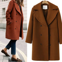 Oksi | Warme Wolljacke für Damen – Braun