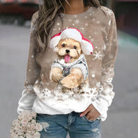 Holly - Niedlicher Merry Pup Pullover – Braun