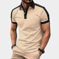 Poloshirt für Herren - Slim Fit Poloshirt für den Sommerurlaub – Khaki