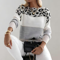 Cherry™ - Trendiger, schicker gemusterter Pullover – Grau