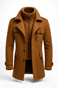 Marcus | Zweiteiliger Mantel – Camel