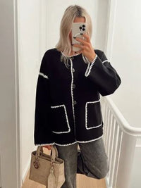 Larinta | Elegante und Vielseitige Damenjacke für Übergangszeiten – Noir