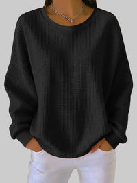 Fenna | Eleganter Behaglicher Frühlingspullover – Schwarz