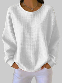 Fenna | Eleganter Behaglicher Frühlingspullover – Weiß