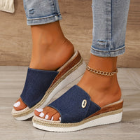 Celmiva™ – Damen Plateau Sandalen Mit Komfort Und Eleganz Für Den Sommer – Königsblau