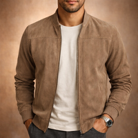 Joseph | Herren Winter Wildleder Bomberjacke – Beige