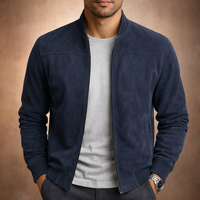 Joseph | Herren Winter Wildleder Bomberjacke – Blau