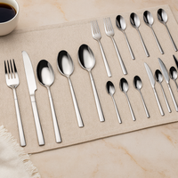 Culina | 24-teiliges Edelstahl-Ess- und Besteckset – Silber