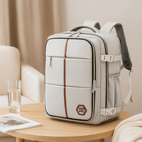 Reisetasche – Einfarbig, verstellbarer Riemen, Reißverschluss, Polyesterfutter – Silbergrau