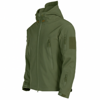 Herrenjacke mit Kapuze – Militärjacke für Outdoor-Aktivitäten – Militärgrün