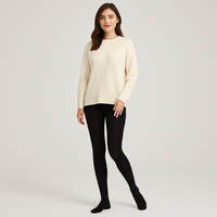 Freja | Thermo-Winterleggings für Damen – Schwarz