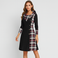 Maribel | Winterjacke mit Kapuze und Kunstfellbesatz – Schwarz