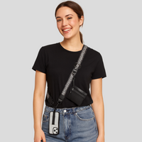 SecureZip | Stilvolle Crossbody-Telefonhalterung mit Geldbörse – Schwarz 1