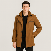 Alaric | Wasserdichter Winter-Businessmantel – Braun