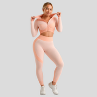 3-teiliges Yoga-Set für Damen – Rosa