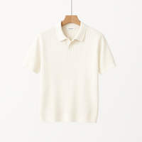 Lucas Strick Poloshirt Herren Kurzarm – Weiß