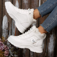 Remy™ - Bequeme und moderne Winter-Sneakers – Weiß