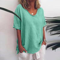 Beatrice | Damen Übergroß T-Shirt | Kurzarm – Grün