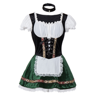 Damen Verspieltes Modernes Dirndlkleid | Mini – Grün