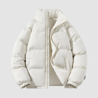 Damenjacke Winterjacke Kapuzen-Pufferjacke Tailliert Warm für Kaltes Wetter – Beige
