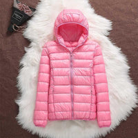 Helga | Wasserdichte Daunenjacke – Pink