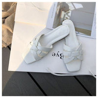 Isabella Sandalen | Elegante Damensandalen mit niedrigem Absatz für den Sommer – Weiß