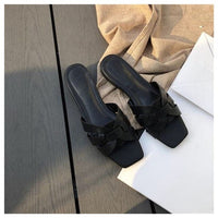 Isabella Sandalen | Elegante Damensandalen mit niedrigem Absatz für den Sommer – Schwarz