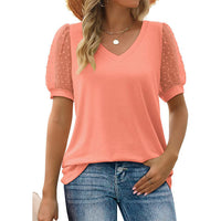 Garance - Top mit V-Ausschnitt – Orange