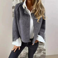 Mia | Leichte Feine Strickjacke – Grau
