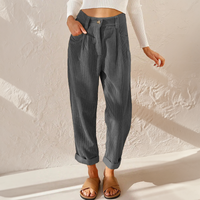 Elise | Lässige Cordhosen für Damen – Lavendelgrau
