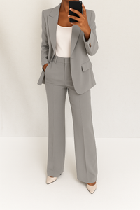 Celina | Stilvolles Sommer-Set – Grau
