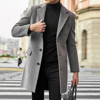 Eleganter Herren Mantel -Businessstyle für jeden Anlass – Grau