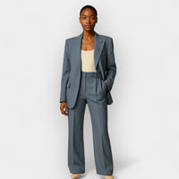 Elegantes Damen Hosenanzug Set – Blau