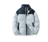 Warme, winterliche Herrenjacke – Blau